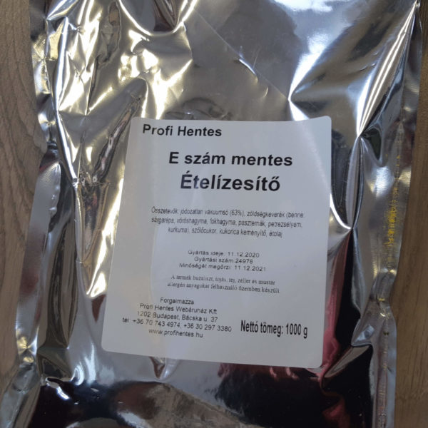 E szám mentes ételízesítő fűszerkeverék