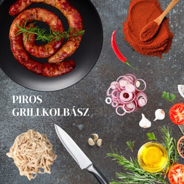 "Piros" grillkolbász fűszerkeverék csomag - paprikás